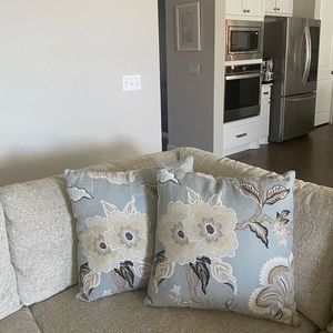 Schumacher fabric pillow cover